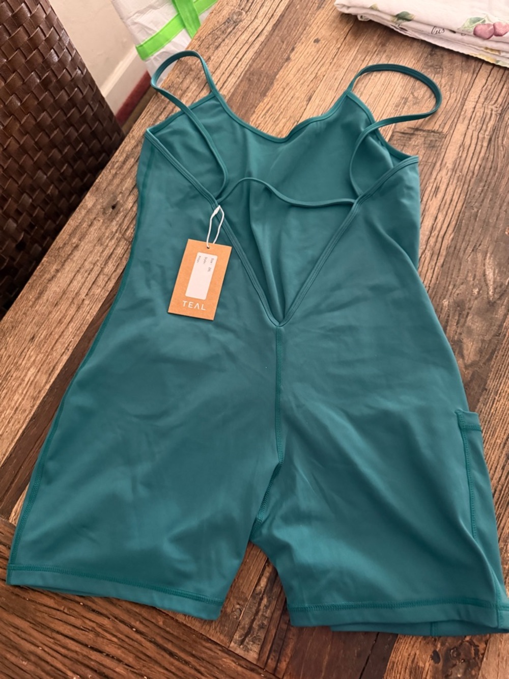 TEAL Women's Teal Athletic Romper 2XL - Picture 2 of 4